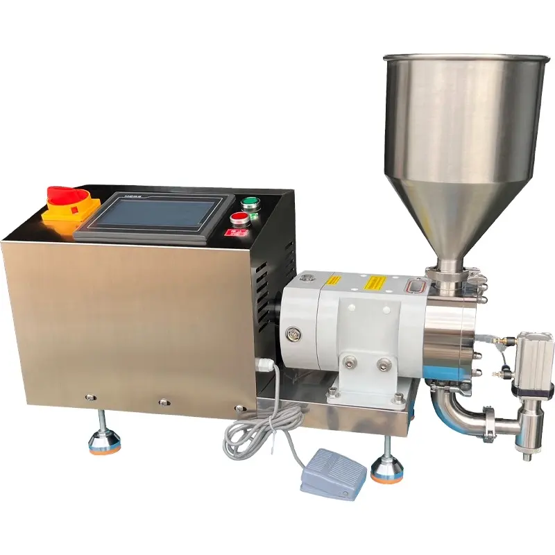 Milch, honig und andere flüssigkeiten in lebensmittelqualität mit hoher viskosität paste füllung rotor pumpe abfüllmaschine