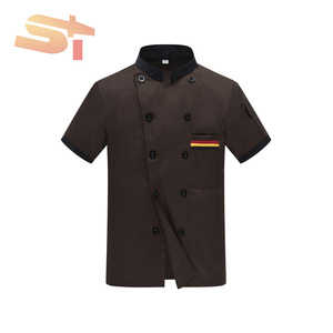 <span class=keywords><strong>Divisa</strong></span> da Chef SIKE a Maniche Lunghe per Ristorante, Caffetteria, Cucina, Hotel, Uniforme Estiva a Maniche Corte - Product Image 3