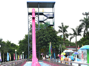 Le <span class=keywords><strong>toboggan</strong></span> aquatique en fibre de verre populaire de grande taille, <span class=keywords><strong>toboggan</strong></span> aquatique vertical à grande vitesse, <span class=keywords><strong>toboggan</strong></span> aquatique pour adultes et enfants - Product Image 4