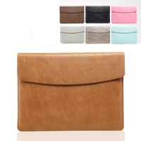 Pochette en cuir magnétique imperméable et fine pour Macbook 11-16 pouces, étui en PU pour Apple Macbook Air Pro