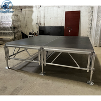 Plateforme de Scène Audiovisuelle en Aluminium pour Mariages, Effet Illusion Magique, Pré-assemblée avec Escalier