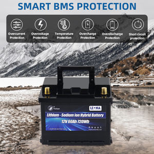 Новая технология: гибридная полутвердотельная стартерная батарея LiFePO4/натрий-ионная 12В 60Ач для легковых/грузовых автомобилей, ECO, высокий пусковой ток (CCA), двойного назначения, 4000 - Product Image 4