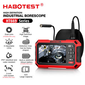 Habotest Ht669a Pro 3M Kabel Flexibele Borescope Inspectie 8 Mm 2 Camera 'S Met Usb Snake Endoscopische Hd Industriële Endoscoop - Product Image 2