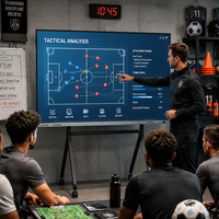 Tableau blanc interactif tactique sportif de 55, 65 et 75 pouces, écran tactile 4K UHD 20 points pour l'entraînement et la stratégie d'équipe