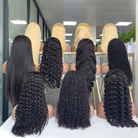 Pas cher brut indien cuticule aligné vierge Extensions de cheveux humains Bundles vendeurs pleine dentelle perruques de cheveux humains Hd dentelle frontale perruque