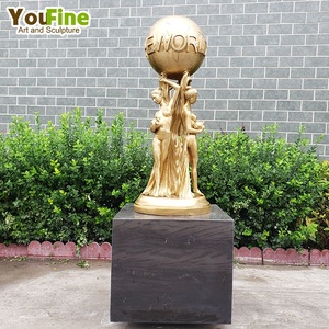 Statua in Bronzo a Grandezza Naturale '<span class=keywords><strong>Il</strong></span> <span class=keywords><strong>Mondo</strong></span> È <span class=keywords><strong>Tuo</strong></span>', Scultura per Decorazione Giardino, Arte da Esterno Famosa in Vendita - Product Image 6