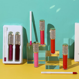 Kit rossetto diamantato Set rossetto liquido opaco impermeabile lucidalabbra e rossetto - Product Image 6