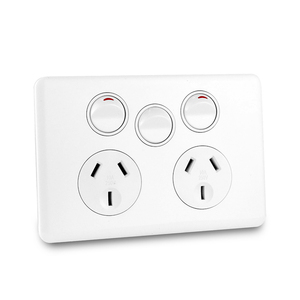 <span class=keywords><strong>Prix</strong></span> d'usine SAA Certificats Australie Standard 10A Horizontal Électrique Double Powerpoints Avec Commutateur Supplémentaire - Product Image 1