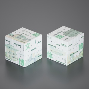 3d Aangepaste Reclame 5X5X5X5 Magische Kubus Hoogwaardige Abs Plastic Branding Oplossing Voor Tentoonstellingen Evenementen En Retail Marketing - Product Image 1