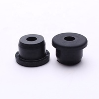 Prêt en stock Bouchon en caoutchouc de silicone Oeillet de fil Bouchon de joint creux rond Bouchon de type T avec trou de 8 9 10 11 12 15 mm