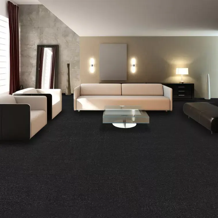 Luxe Plain Kleur Cut Stapel Muur Tapijt roll Commerciële Kantoor Hotel Huis Vloeren Cinema Banket hal Tapijt