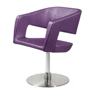 紫色美容院椅子发廊家具