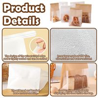 Sac en papier kraft écologique avec fenêtre et fermeture à boucle pour boulangerie, aliments, collations, emballage alimentaire réutilisable de haute qualité et sûr