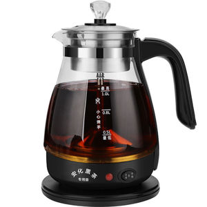 Glass <b>Electric</b> Tea Kettle 1.0L With Lid 360 Degree Base Tea <b>Steamer</b> For Pu'er And Dark Tea Brewing - Product Image 2