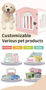 Kunststoff Hundehütte Haustier haus Vier Jahreszeiten Universal Pet <span class=keywords><strong>House</strong></span> Kunststoff Hundes chuppen mit Oberlicht Regenschutz Outdoor Hunde kiste - Product Image 6