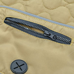 Fabricante al por mayor logotipo personalizado amarillo gris perro Chaleco de invierno - Product Image 4