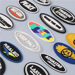 Patchs thermocollants personnalisés en PVC souple transparent 3D pour chapeaux, avec logo en relief à chaud, patchs en caoutchouc pour chemises - Product Image 3