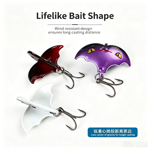 Leurre de pêche VIB en métal en forme de chauve-souris 10g 40mm en alliage de zinc, appât dur pour eau douce et eau salée, leurre de lancer pour achigan et brochet - Product Image 6