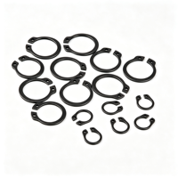 Durable Carbon Steel Type A Shaft Retaining Ring Elastic External Circlip For Mechanical Fastening
