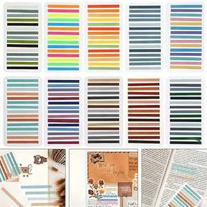 20-Pack Multicolor PET Index Tabs Memo <b>Pad</b>-Writable Self-Adhesive Sticky Notes for Page Marking & File Classification - Product Image 6