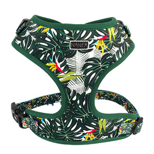 Adjustable Heavy Comfort <b>Dog</b> Harness Set Breathable Custom Padded Mesh Reversible Fashion Reflective Nylon Pet Leash Collar - Product Image 3