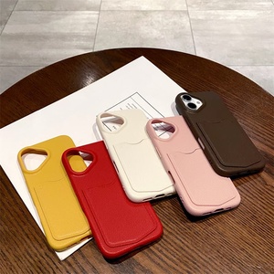 Funda tipo cartera con patrón de cuero TPU suave para <span class=keywords><strong>iPhone</strong></span> 15 16 <span class=keywords><strong>Pro</strong></span> Max para <span class=keywords><strong>iPhone</strong></span> <span class=keywords><strong>13</strong></span> <span class=keywords><strong>Pro</strong></span> Max 14 funda de teléfono con tarjetero - Product Image 1