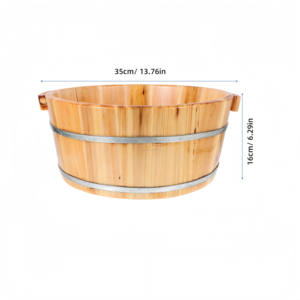 フットウォッシュバレル木製ペディキュア,プレミアム木製洗面台 - Product Image 6