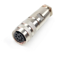 Connecteur circulaire blindé M16 2p-24p J09 entièrement métallique étanche IP67 6A 250V