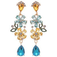 Anting-anting Rumbai Batu Zirkon Resin, Kawat Anting dari Paduan Seng, Mewah Ringan, Berkualitas Tinggi, Personalisasi, Fashionable, Trendy, Perhiasan Wanita