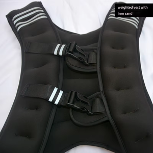 Gilet lesté pour la course à pied, invisible, avec billes d'acier, sac de sable en PVC, équipement de sport, entraînement sportif amélioré, gilet lesté - Product Image 4