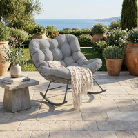Mobilier de patio pour l'intérieur et l'extérieur Royal Rocking Garden Chair Coussin rembourré Rocker Recliner Chair Outdoor for Front Porch