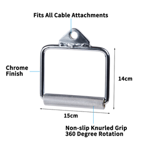 Tellus Cable Machine Attachements <span class=keywords><strong>Barre</strong></span> droite tournante multifonction Poignée en D <span class=keywords><strong>Triceps</strong></span> <span class=keywords><strong>Poulie</strong></span> de corde <span class=keywords><strong>Barre</strong></span> en V en caoutchouc d'acier - Product Image 4