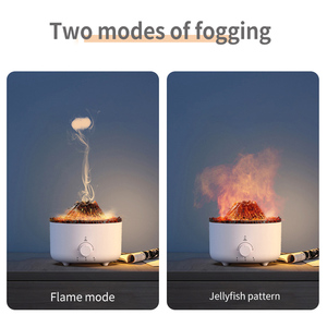 Practical Portable Wireless Volcano Humidifier Jellyfish Cold Mist Aroma <b>Diffuser</b> Remote Control Household Essential <b>Oil</b> US USB - Product Image 5