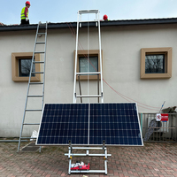 Fotovoltaik Panel çatı kaldırma için GÜNEŞ PANELI tel halat sapan tipi 220v çelik ile küçük bina elektrikli asansör ekipmanları