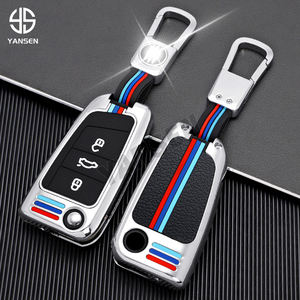 Étui à <span class=keywords><strong>clé</strong></span> en alliage de Zinc pour Volkswagen Golf 7 MK7 Tiguan MK2 <span class=keywords><strong>Seat</strong></span> Ateca <span class=keywords><strong>Leon</strong></span> FR <span class=keywords><strong>2</strong></span> Ibiza Skoda Octavia - Product Image 4