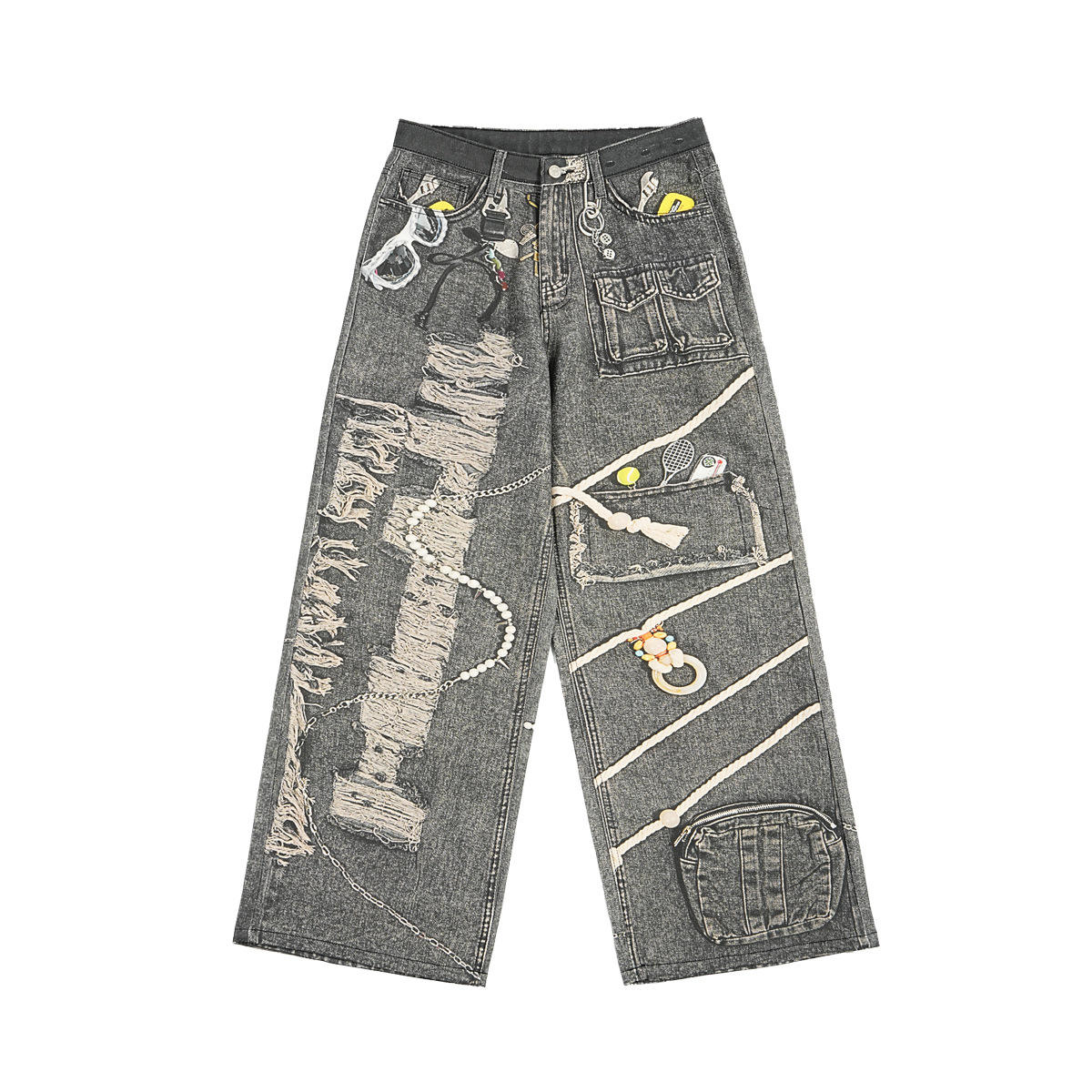 Scratch Damage Wala Jeans Shop High-Quality Jeans Pant Stickers