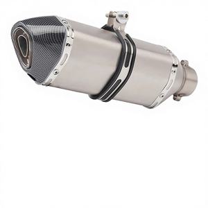 Pot d'échappement universel pour moto 51 mm - Nouveau <span class=keywords><strong>Db</strong></span> <span class=keywords><strong>Killer</strong></span> pour rénovation/amélioration compatible avec Gixxer155 R15 GSXR125 PCX Msx125 Cbr125r - Product Image 4