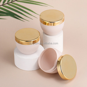 Pot cosmétique polyvalent en plastique vide, forme ellipse, 250g, pour masque capillaire, <span class=keywords><strong>gommage</strong></span>, démaquillant et baume - Product Image 1