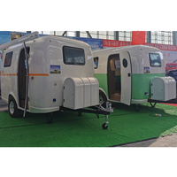 Remorquage caravane usine personnalisé hors route petit camping-car remorque mini voyage caravane en fibre de verre caravane avec cuisine remorque camping