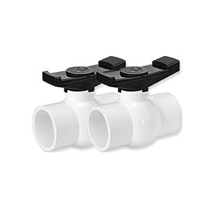 Fabrication de robinets à bille en PVC sur mesure de 1-1/2 pouce, double douille, passage intégral, schedule 40, robinet à bille en PVC de 3 pouces, Chine - Product Image 2