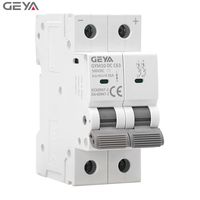 Disyuntor eléctrico de alta calidad GEYA DC MCB DC disyuntor 6A 10A 16A 20A 25A 32A 40A 50A 63A DC MCB para sistema fotovoltaico