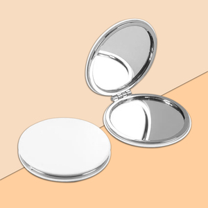 <span class=keywords><strong>กระจก</strong></span>แต่งหน้าหนัง PU พิมพ์ลาย UV สองด้านไม่มี<span class=keywords><strong>กระจก</strong></span>ว่างออกแบบได้ตามต้องการ <span class=keywords><strong>DIY</strong></span> สีขาวจำนวนมากขายส่ง - Product Image 6