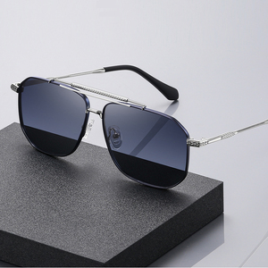 Sunway Eyewear 2023 New High Quality Double Bridge Shades Polarized Driving Luxury Metal Sun Glasses Sunglasses for Men - Product Image 1