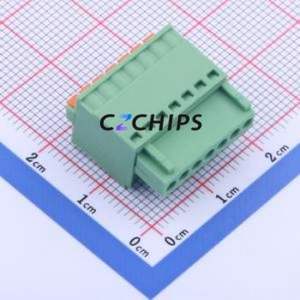 DB2EKD-2.5-7P-GN Plug-in Terminal Block P=2.5mm Connector ( Connector Type: Male Plug )( Construction: 1x7P )( Pitch: 2.5mm ) - Product Image 2