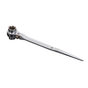 Chrome Plated Ratchet Wrench Metric Single End Hex Industrial Grade High Carbon Steel Quick Release Socket Wrench - Product Image 2
