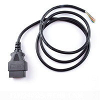 Lanlin 1,5m OBD2 OBDII 16-Pin Stecker auf Offenes Kabel mit 1 Jahr Garantie