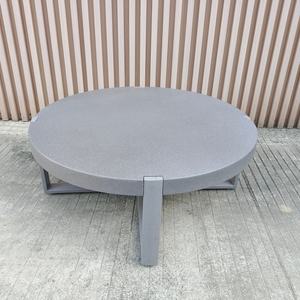 Ensemble de jardin rond moderne en GRC avec table d'appoint en ciment, cadre en bois massif et aluminium pour usage scolaire, MOQ de 10 pièces - Product Image 5