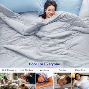 Livraison rapide Couverture rafraîchissante OEKO-TEX Q-Max 0.4+ Double face Literie d'été OEM - Product Image 6