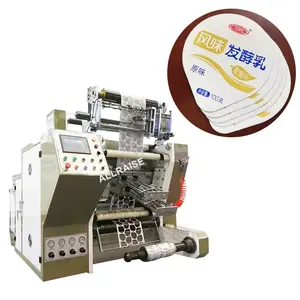 Máquina automática de perfuração de filme plástico para tampa de copo, máquina de corte e vinco de etiquetas de folha de alumínio