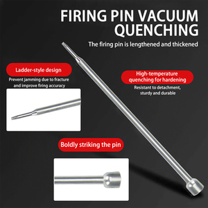 Noise Reduction Pneumatic Nail Gun Lightweight Shooting Gun Nails For Concrete Ceiling And Brad Nailing - Product Image 6